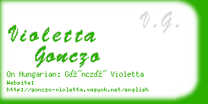 violetta gonczo business card